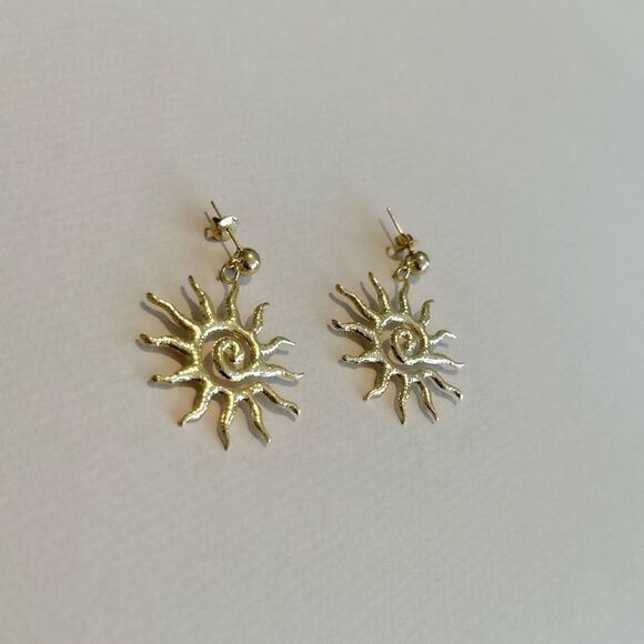 Boho sun earrings #1382 - Picture 3 of 4